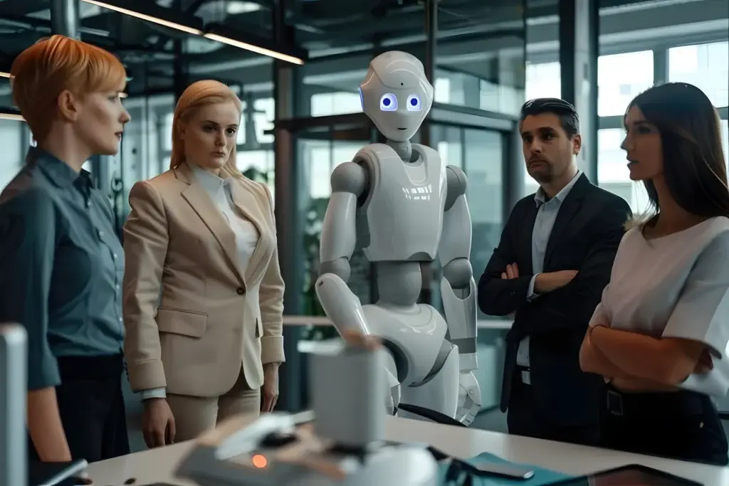 Impacto inicial dos Robos-imagem gerada por IA